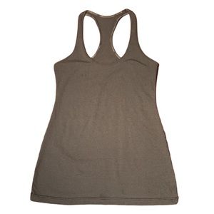 Lululemon cool racerback in grey & white microstripe